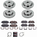 PowerStop OE Stock Replacement Low-Dust Ceramic Brake Pad and Rotor Kit