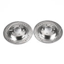 PowerStop Evolution Drilled Slotted Rotors Pair Rear For Pontiac Solstice