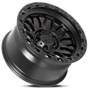 17x9 Lock Off-Road Combat Matte Black Matte Black Ring 6x139.7 ET1 Wheel