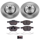PowerStop OE Stock Replacement Low-Dust Ceramic Brake Pad and Rotor Kit