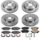 PowerStop OE Stock Replacement Low-Dust Ceramic Brake Pad and Rotor Kit