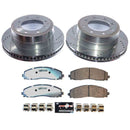 PowerStop Z36 Carbon-Fiber Ceramic Brake Pad with Drilled and Slotted Rotor Kit