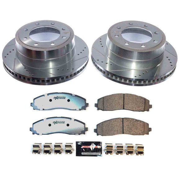 PowerStop Z36 Carbon-Fiber Ceramic Brake Pad with Drilled and Slotted Rotor Kit