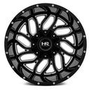 22x10 Hardrock Destroyer Gloss Black Milled 8x165.1 ET-25 wheel/rim