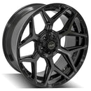 4Play Gen3 4P06 22x10 Black Brushed Face Tinted Wheel 5x127 ET-18 CB87.1