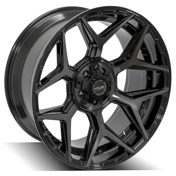4Play Gen3 4P06 22x10 Black Brushed Face Tinted Wheel 5x127 ET-18 CB87.1