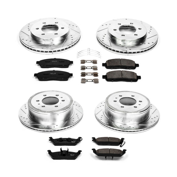 PowerStop Z23 Daily Driver Carbon-Fiber Ceramic Brake Pad and Drilled & Slotted