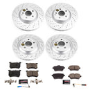 PowerStop Genuine Geomet Coated Rotor and Carbon-Fiber Ceramic Brake Pad Kit