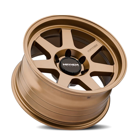 17x9 Mayhem Convoy Satin Bronze 5x127 ET-6 CB78.1 Wheel Rim