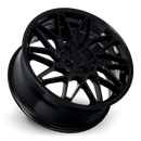 18x8 Katana KR09 Glossy Black Wheel 5x105 ET40 CB73.1