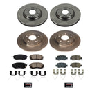PowerStop OE Stock Replacement Low-Dust Ceramic Brake Pad and Rotor Kit