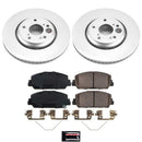 PowerStop Genuine Geomet Coated Rotor and Low-Dust Ceramic Brake Pad Kit