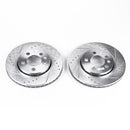 PowerStop Evolution Drilled Slotted Rotors Pair Rear For Audi TT Quattro