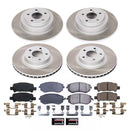 PowerStop Semi-Coated Rotor and Low-Dust Ceramic Brake Pad Kit