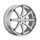 20X9 Asanti Black Reverb Brushed Silver Chrome Lip 6x135 ABL32-29063430