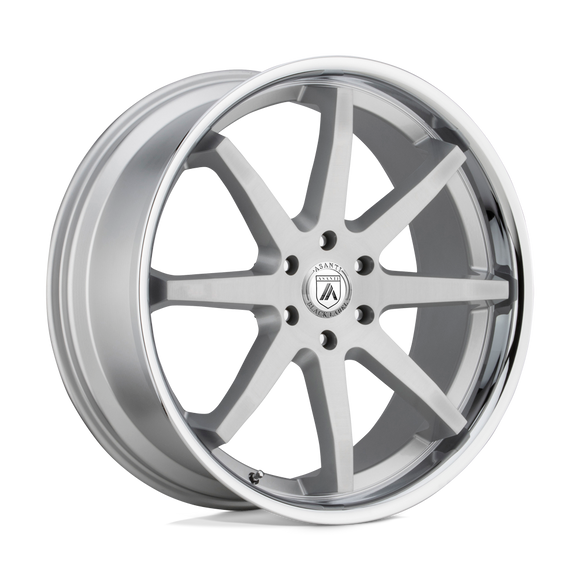20X9 Asanti Black Reverb Brushed Silver Chrome Lip 6x135 ABL32-29063430