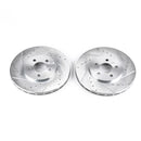 PowerStop Evolution Drilled Slotted Rotors Pair Front For Chrysler Cirrus