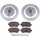 PowerStop Genuine Geomet Coated Rotor and Low-Dust Ceramic Brake Pad Kit