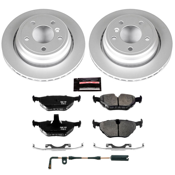 PowerStop Genuine Geomet Coated Rotor and Carbon-Fiber Ceramic Brake Pad Kit