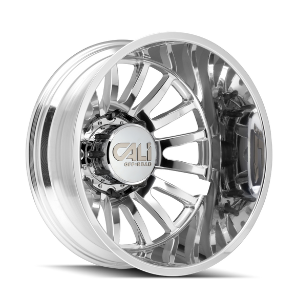 22x8.25 Cali Off-Road Summit Dually Polished/Milled  8x210 ET-232 wheel/rim