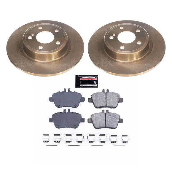 PowerStop OE Stock Replacement Low-Dust Ceramic Brake Pad and Rotor Kit