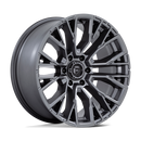 20x9 Fuel Off-Road D848 Rebar Gray 6x139.7 ET1 CB106.1 Wheel Rim