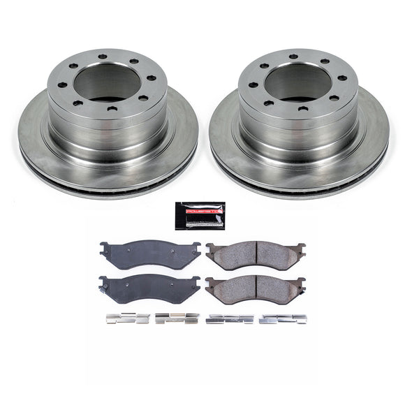 PowerStop OE Stock Replacement Low-Dust Ceramic Brake Pad and Rotor Kit