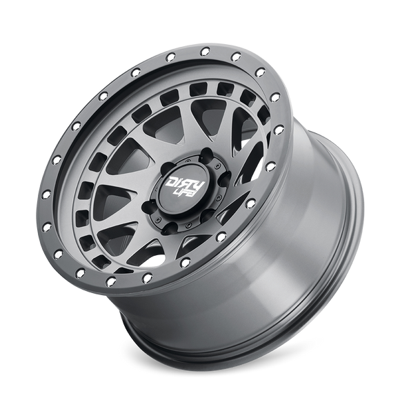 17x9 Dirty Life Enigma Pro Satin Graphite 5x127 ET-12 CB71.5 Wheel Rim