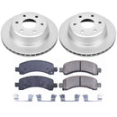 PowerStop Genuine Geomet Coated Rotor and Low-Dust Ceramic Brake Pad Kit
