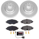 PowerStop Genuine Geomet Coated Rotor and Carbon-Fiber Ceramic Brake Pad Kit