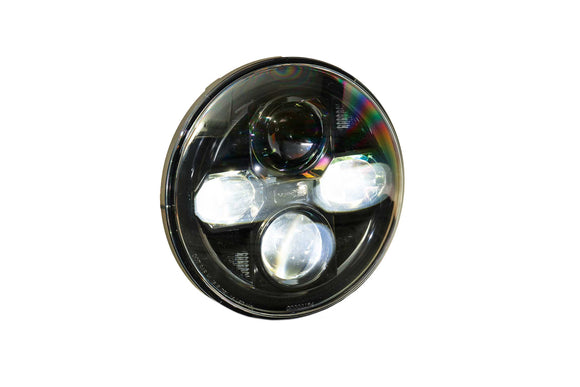Sealed Beam: Morimoto Sealed7 2.0 (Black) (7in Round)