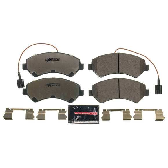 PowerStop Z36 Truck And Tow Carbon-Fiber Ceramic Brake Pads With Hardware