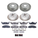 PowerStop Semi-Coated Rotor and Low-Dust Ceramic Brake Pad Kit
