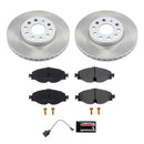 PowerStop Semi-Coated Rotor and Low-Dust Ceramic Brake Pad Kit