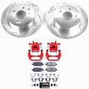 PowerStop Z23 Daily Driver Carbon-Fiber Ceramic Pads Drilled & Slotted Rotor & C