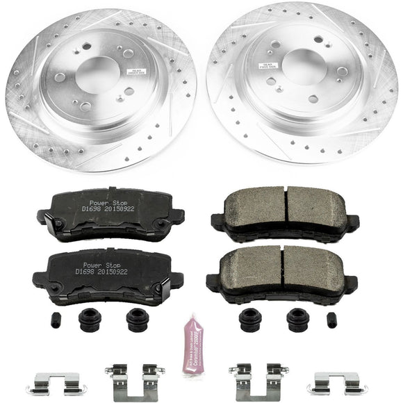 PowerStop Z23 Daily Driver Carbon-Fiber Ceramic Brake Pad and Drilled & Slotted