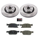 PowerStop OE Stock Replacement Low-Dust Ceramic Brake Pad and Rotor Kit