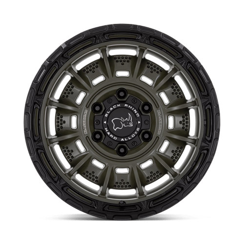 17x9 Black Rhino Legion Olive Drab Green Black Lip 6x139.7 ET0.00 Wheel