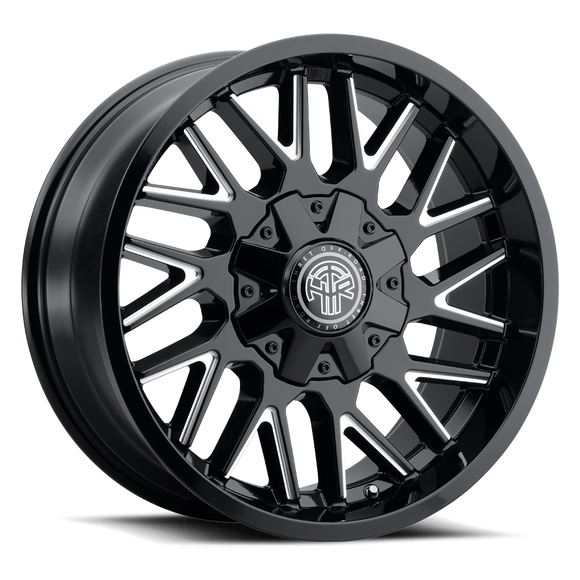 20x9 Thret Offroad Revolver-803 Gloss Black/Milled Wheel 5x127 ET0 CB87.1