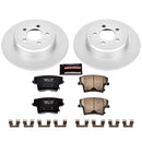 PowerStop Genuine Geomet Coated Rotor and Low-Dust Ceramic Brake Pad Kit