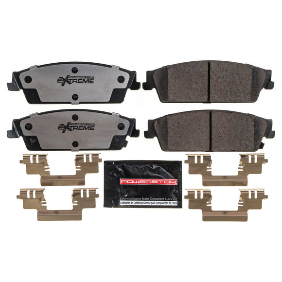PowerStop Z36 Truck And Tow Carbon-Fiber Ceramic Brake Pads With Hardware