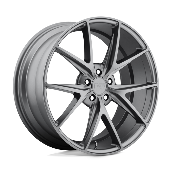 19x8.5 Niche Misano Matte Gunmetal Wheel/Rim 5x114.3 5-114.3 19-8.5