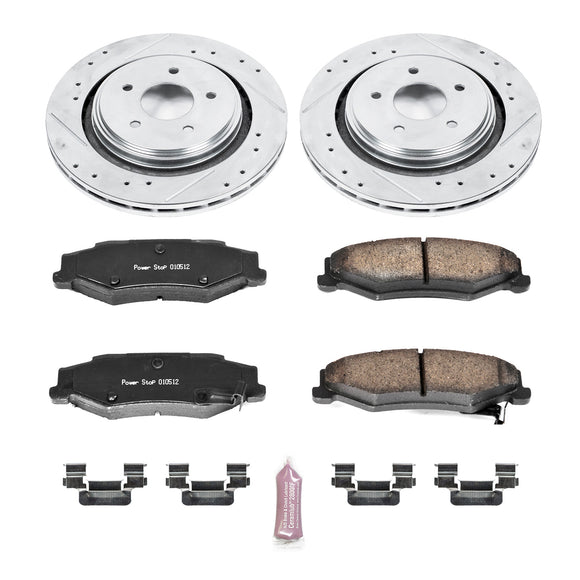 PowerStop Z23 Daily Driver Carbon-Fiber Ceramic Brake Pad and Drilled & Slotted