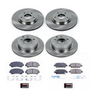 PowerStop OE Stock Replacement Low-Dust Ceramic Brake Pad and Rotor Kit