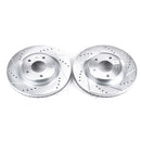 PowerStop Evolution Drilled Slotted Rotors Pair Front For Nissan Juke