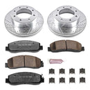 PowerStop Z36 Carbon-Fiber Ceramic Brake Pad with Drilled and Slotted Rotor Kit
