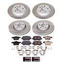 PowerStop Semi-Coated Rotor and Low-Dust Ceramic Brake Pad Kit