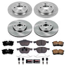 PowerStop OE Stock Replacement Low-Dust Ceramic Brake Pad and Rotor Kit
