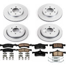 PowerStop Genuine Geomet Coated Rotor and Low-Dust Ceramic Brake Pad Kit