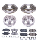 PowerStop OE Stock Replacement Low-Dust Ceramic Brake Pad and Rotor Kit